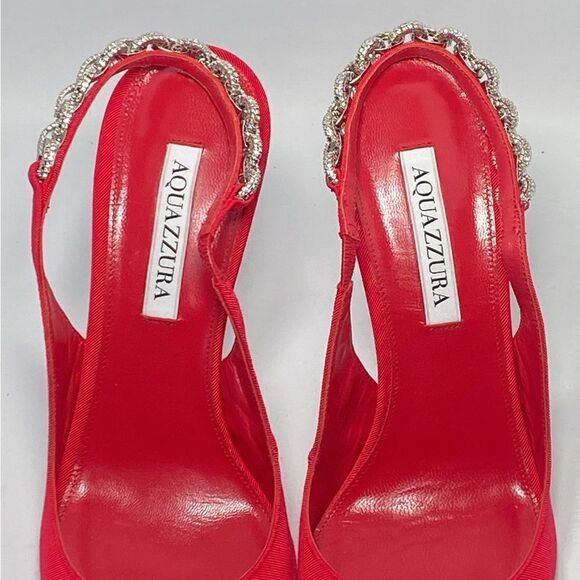 Aquazzura Love Link Slingback Pumps size 40 - Picture 5 of 14